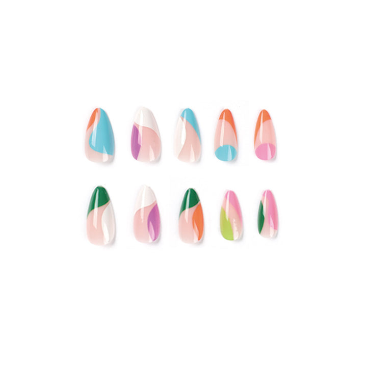 Artful nail art with colorful accents Bowlift
