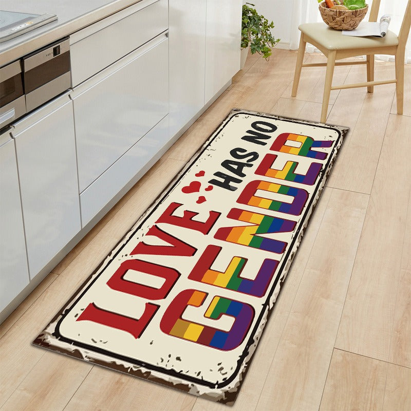 Vintage-Inspired Laundry Room Mat