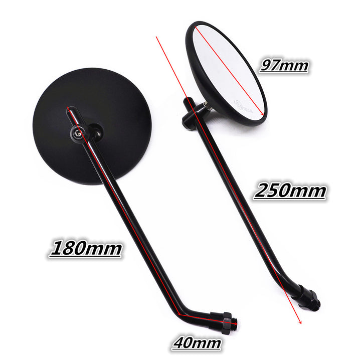 Motorcycle rearview mirror with adjustable design Bowlift