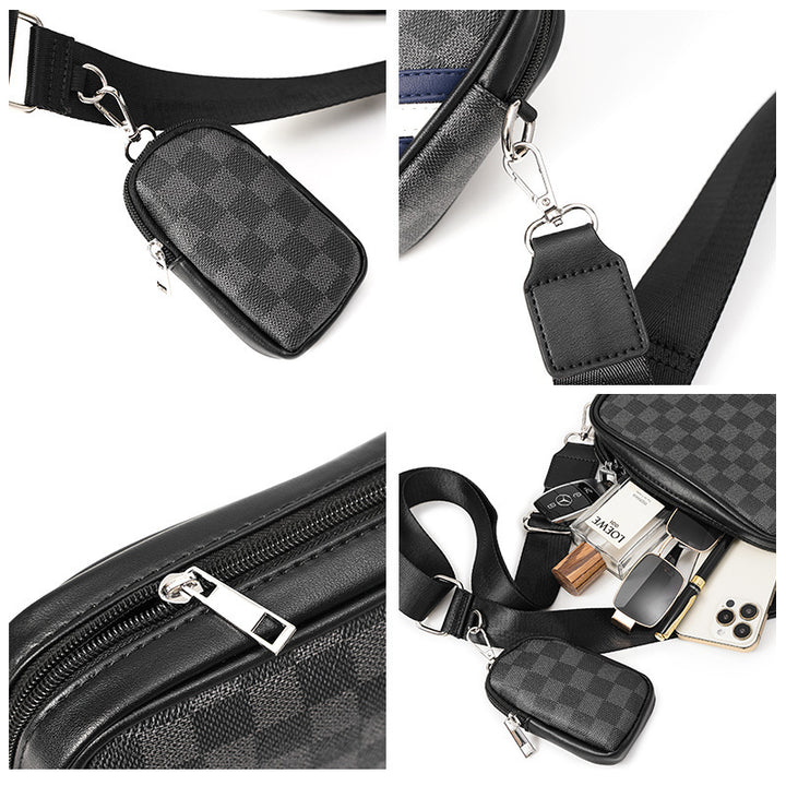Multifunctional Crossbody Bag with Removable Small Bag Bowlift