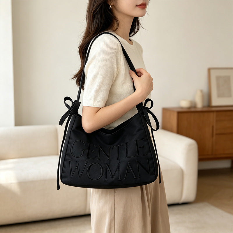 Stylish Satin Bucket Bag Bowlift