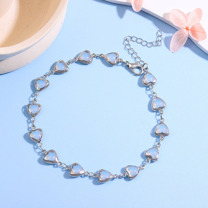Charming Heart-Shaped Statement Bracelet Bowlift