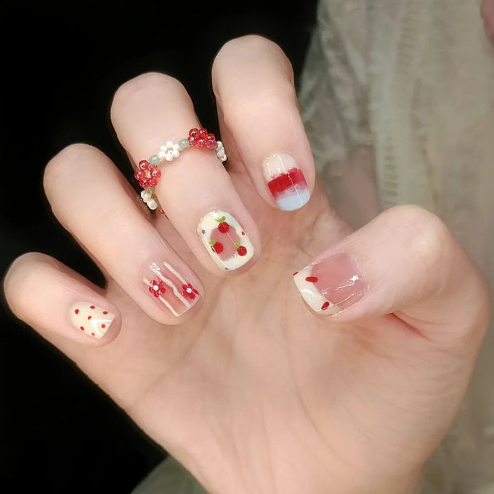Creative Cartoon-Themed Press-On Nails Bowlift