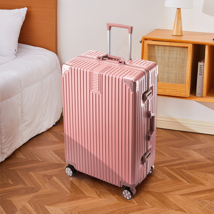 Unisex Multi-Functional Spinner Luggage Set with Hard-Shell Construction Bowlift