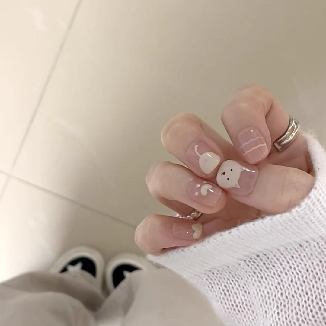 Glossy Gradient Press-On Nail Extensions Bowlift
