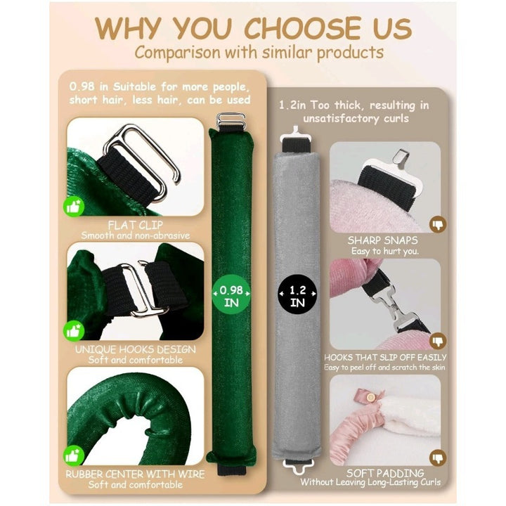 Heatless Hair Curling Rods