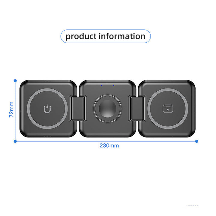 3-in-1 foldable wireless charging station Bowlift