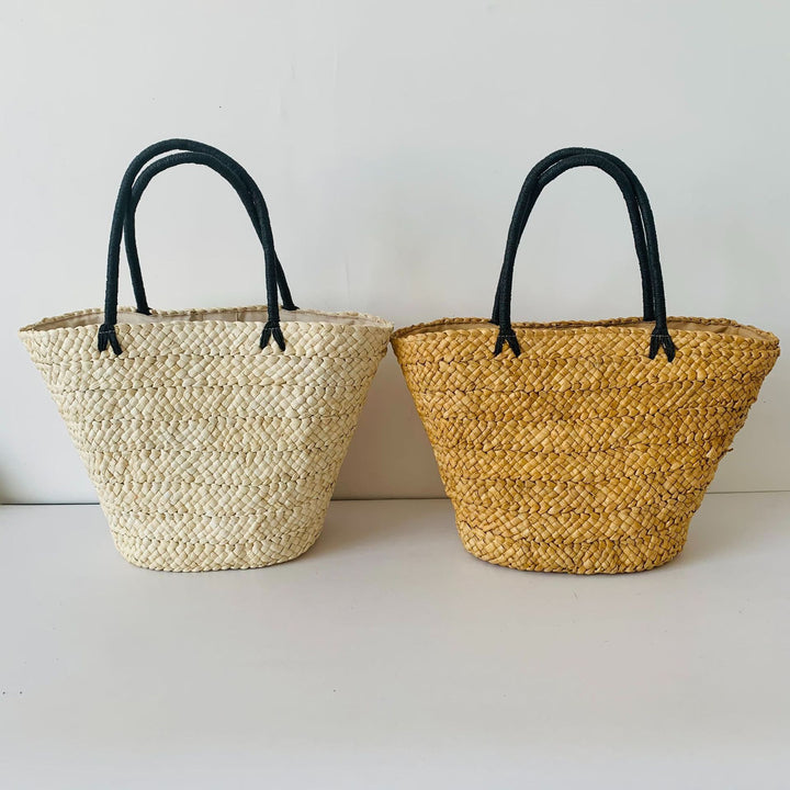Handmade straw market bag Bowlift