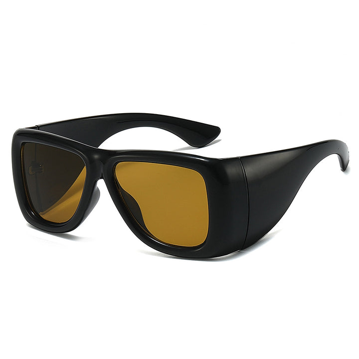 Oversized Fashion-Driven Shield Sunglasses Bowlift
