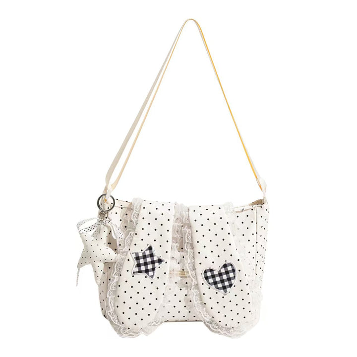 Backpack with Playful Design and Charming Applications Bowlift