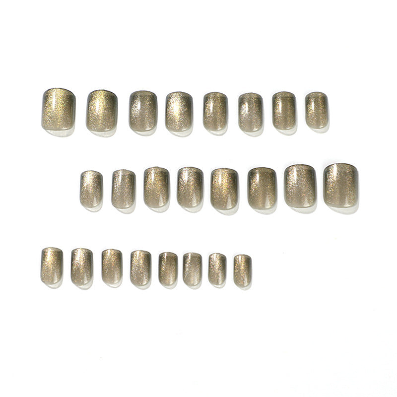 Artful Nail Extensions with Glitter and Ombre Effect Bowlift