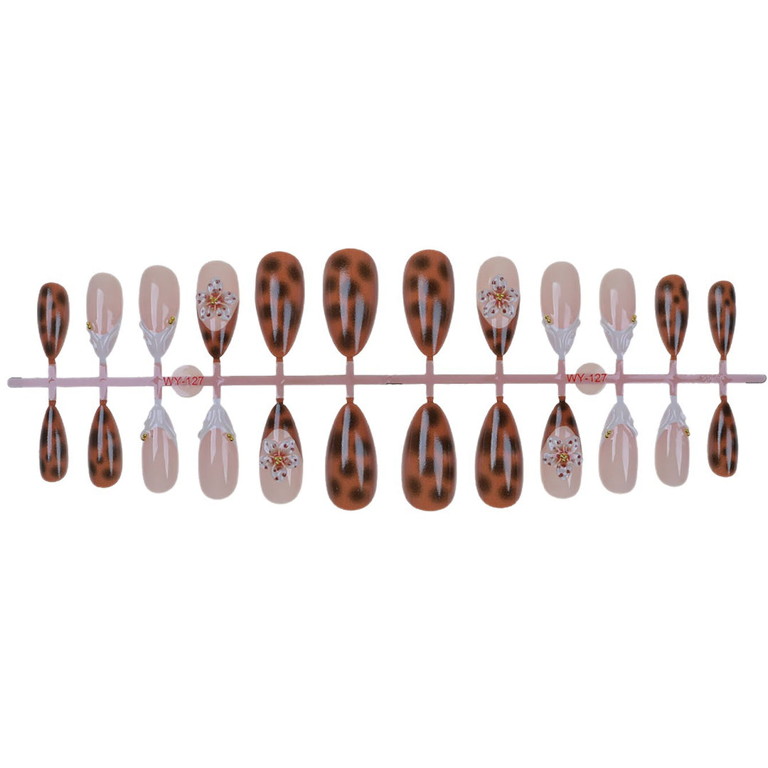 Elegant Floral Press-On Nail Art Kit Bowlift
