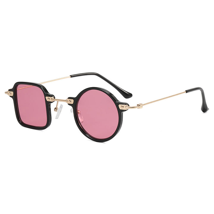 Ladies elegant round hybrid glasses with square design Bowlift