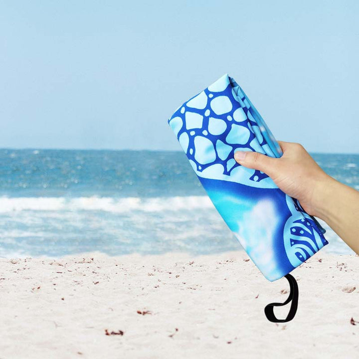 Beach towel with unique sea turtle design Bowlift