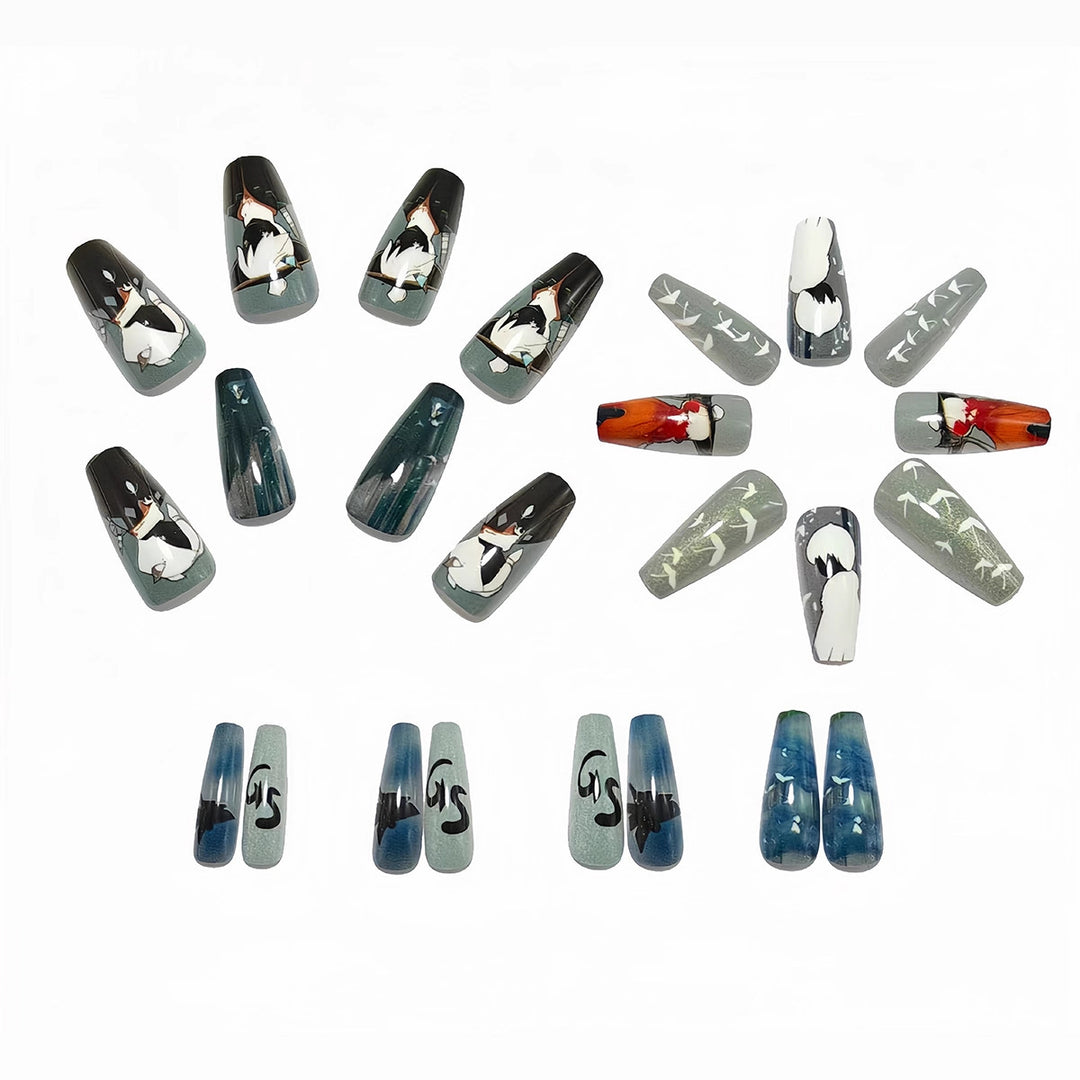 Creative artificial nails with charming 3D designs Bowlift