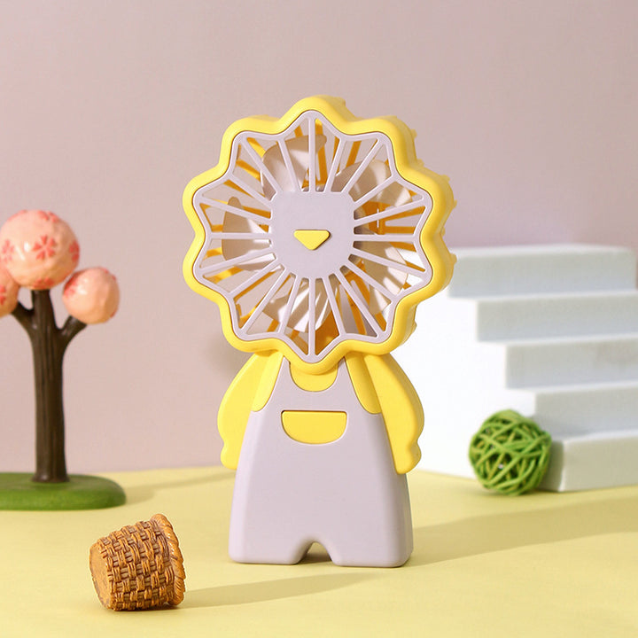 Ladies Portable Fan in Fun Flower Design Bowlift