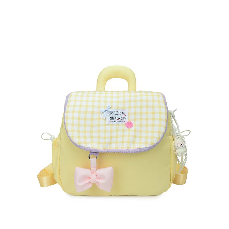 Heart-Patterned Mini Backpack Bowlift