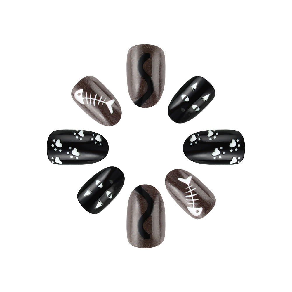 Creative Cat-Themed Nail Art Set Bowlift