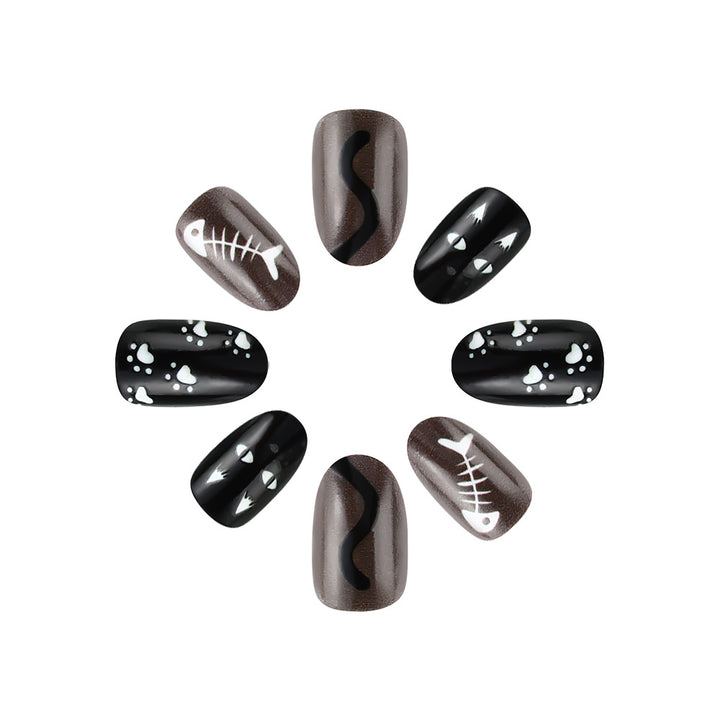 Creative Cat-Themed Nail Art Set Bowlift