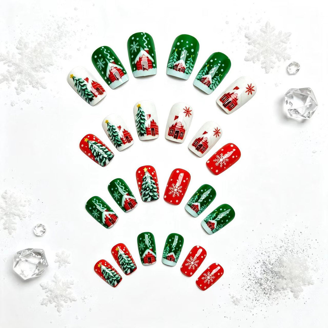 Holiday-Themed Festive Nail Art Bowlift