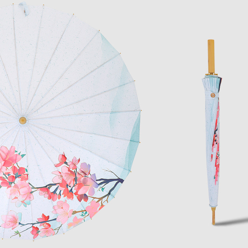 Women's Foldable Sun Shade Umbrella with Artistic Design Bowlift