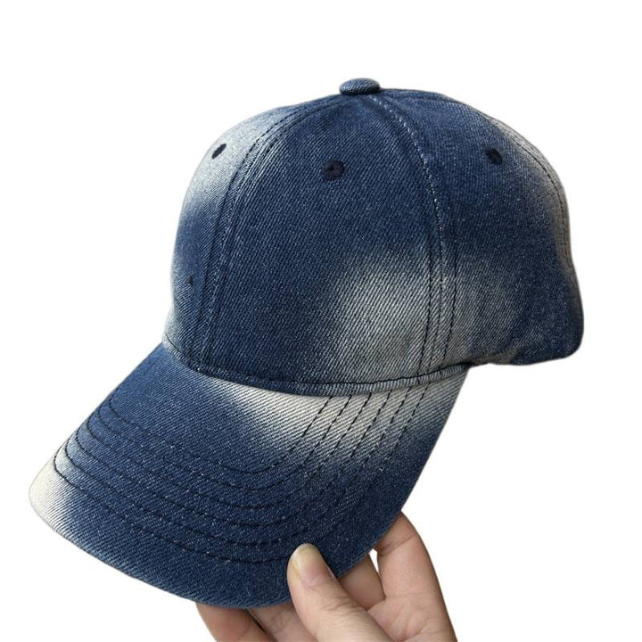 Women's Distressed Denim Baseball Cap Bowlift 1784083710