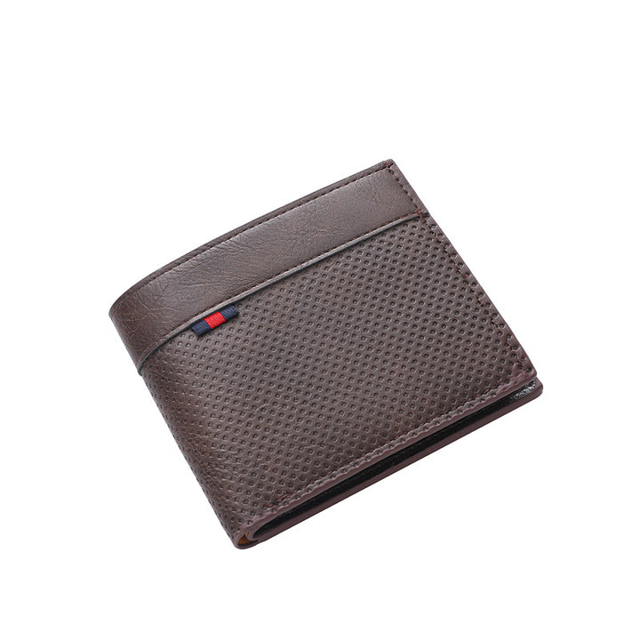 Textured Bi-Fold Wallet Bowlift