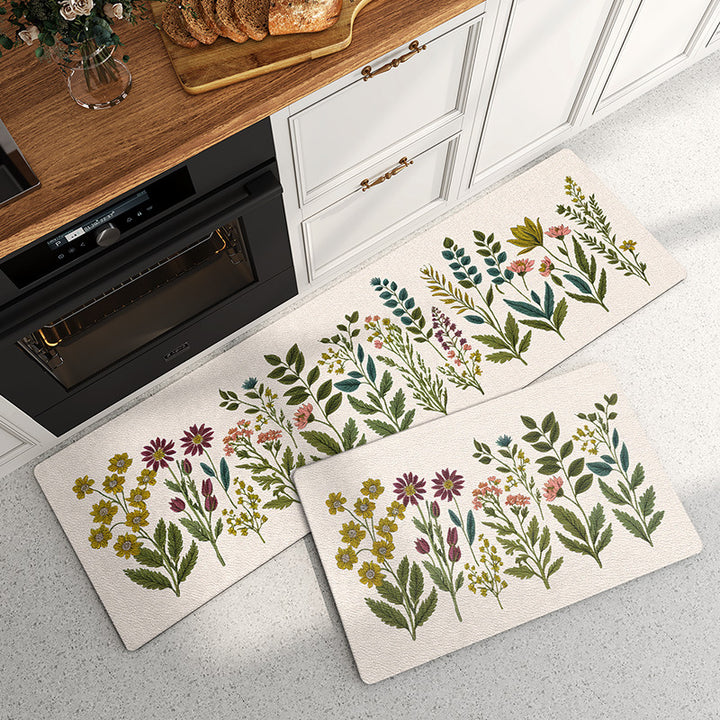 Floral Garden Kitchen Comfort Mat Bowlift