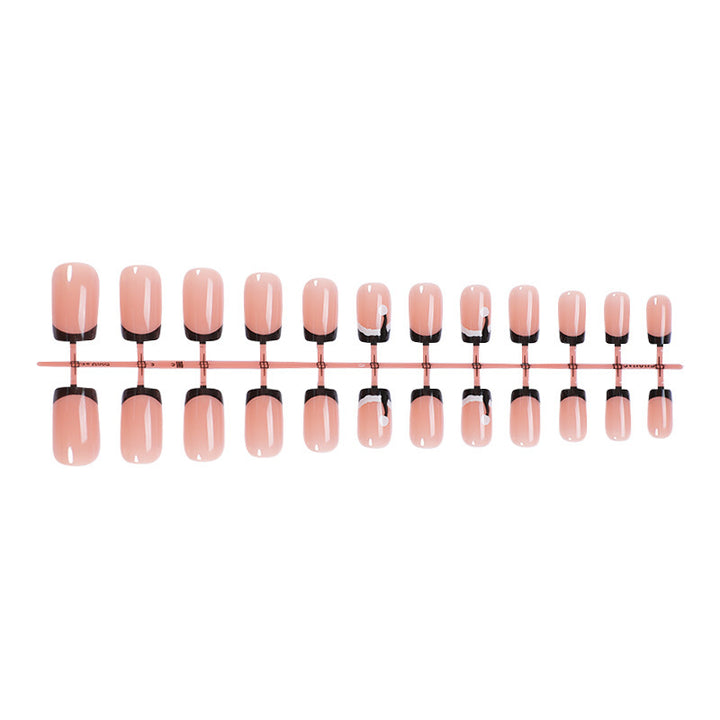 Acrylic Nail Kit with Elegant French Peeling Effect Bowlift