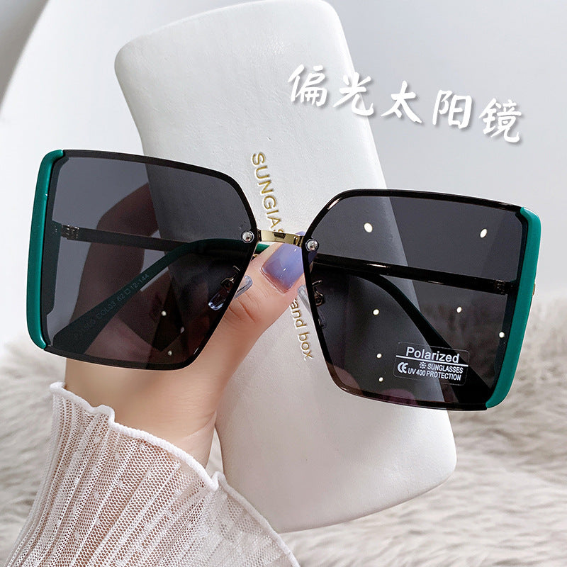 Women's oversized square sunglasses with polarized lenses Bowlift