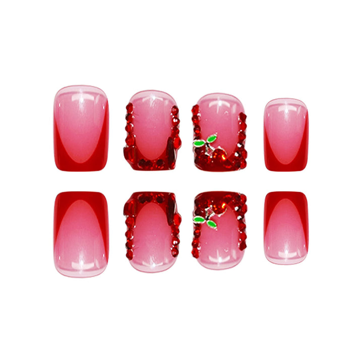 Artistic Rhinestone-Embellished Nail Enhancements Bowlift