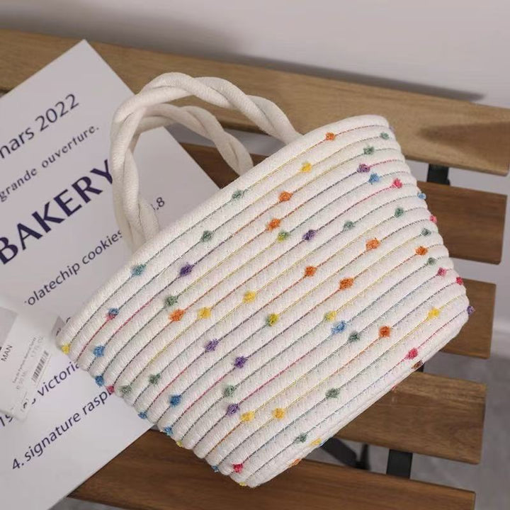 Women's handbag with colorful polka dot design Bowlift