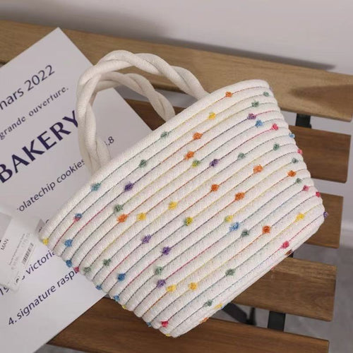 Women's handbag with colorful polka dot design Bowlift