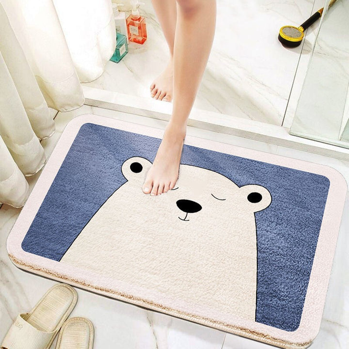 Fun Polar Bear Bath Mat Bowlift
