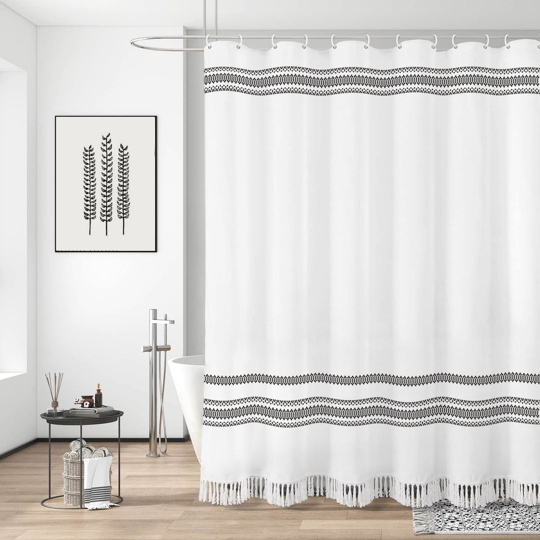 Artisan Stripe Shower Curtain Bowlift