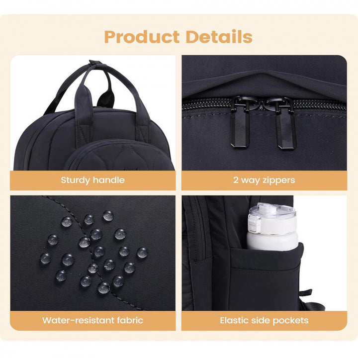 Eleganter Quilted Backpack Bowlift