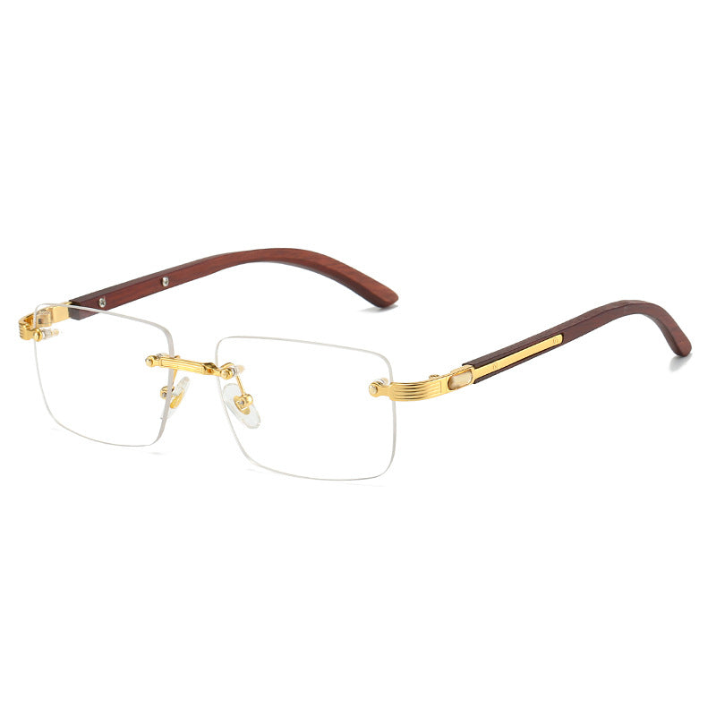 Women's Square Sunglasses with Elegant Metal Accents Bowlift