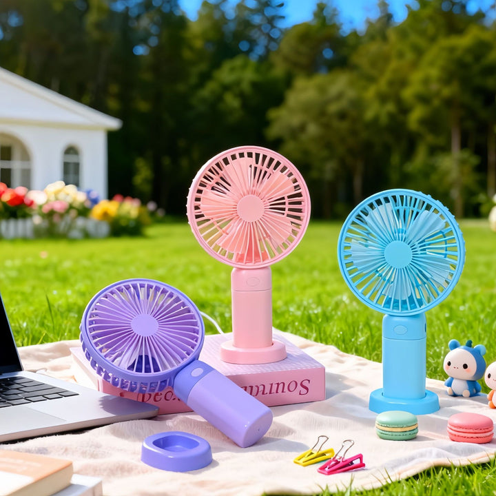 Women Portable Acoustic Fan with USB Charging Function and Flexible Tilt Mechanism Bowlift