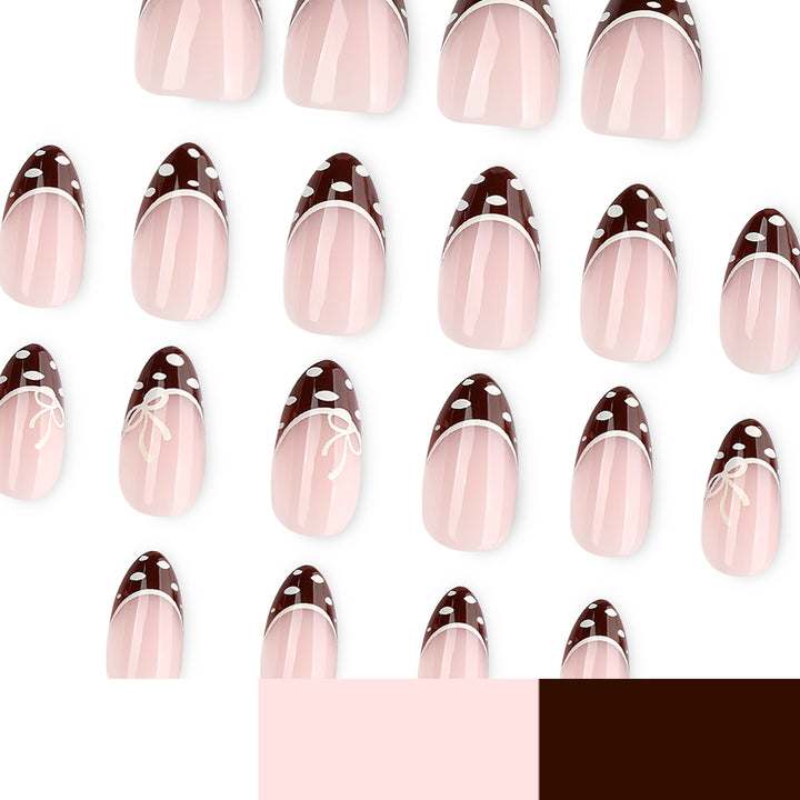 Artistic Nail Art with Elegant Lace Decoration Bowlift