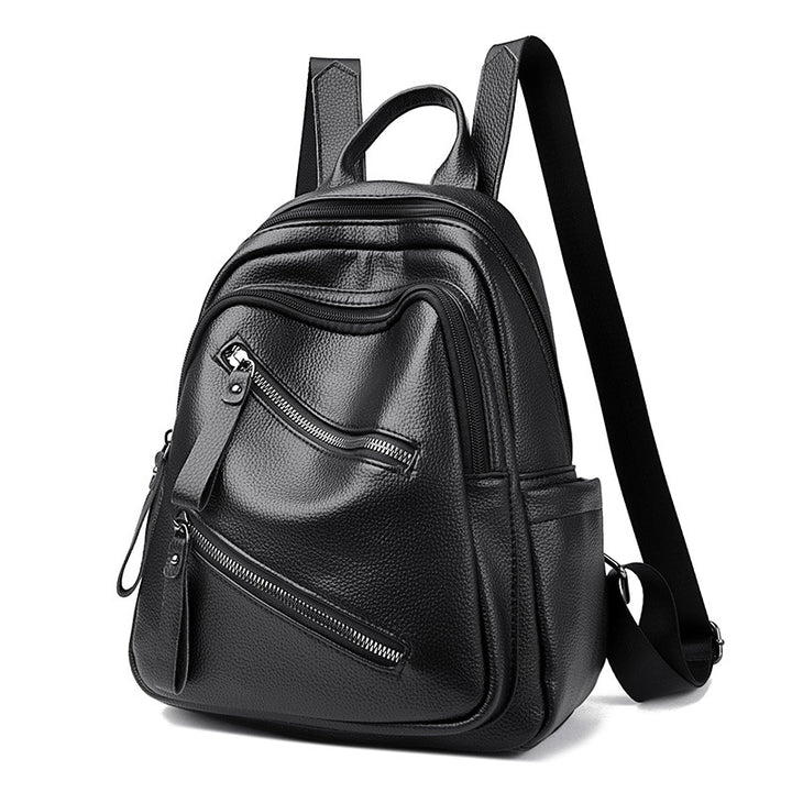Fashionable Leather Backpack Bowlift