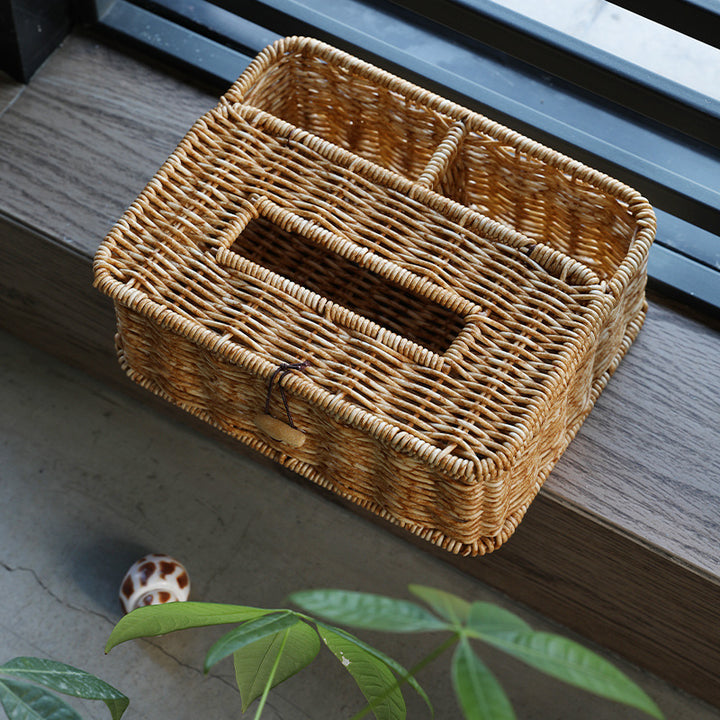 Handwoven Multi-Compartment Storage Caddy Bowlift