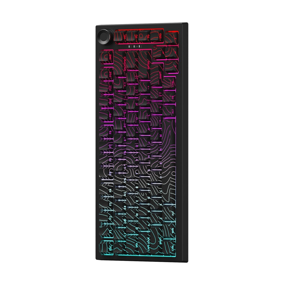 Gaming keyboard with individually customizable RGB backlighting Bowlift