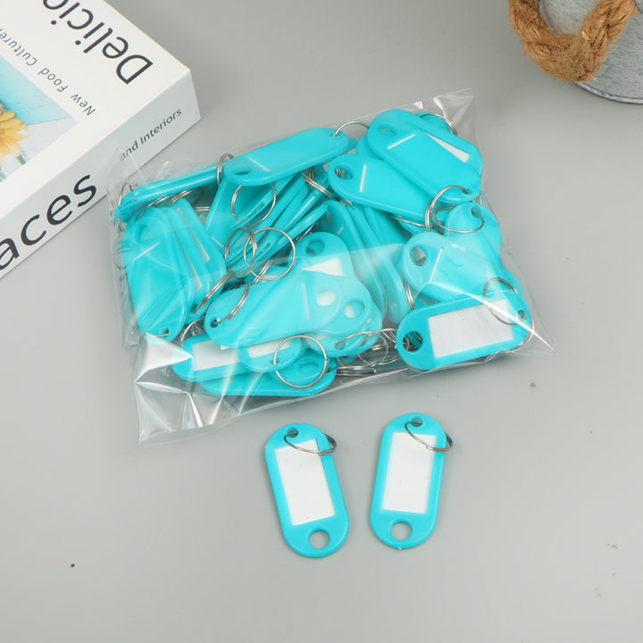 Unisex label tags with key ring and writable field Bowlift