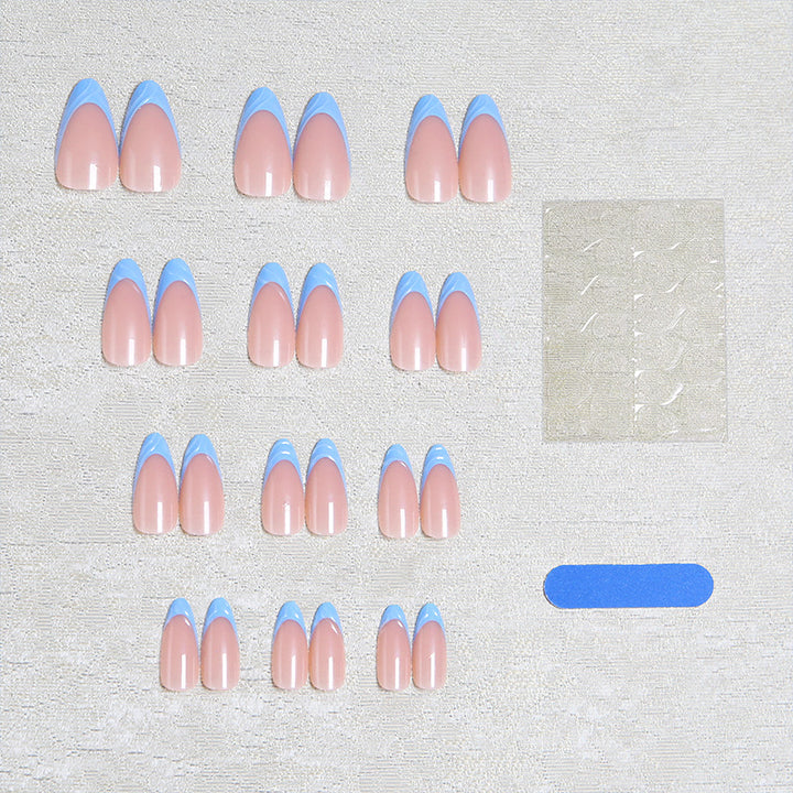 Acrylic nail set with elegant ombre gradients and modern tips Bowlift