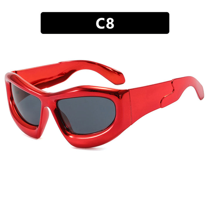 Women's Sporty Sunglasses with Futuristic Design Bowlift