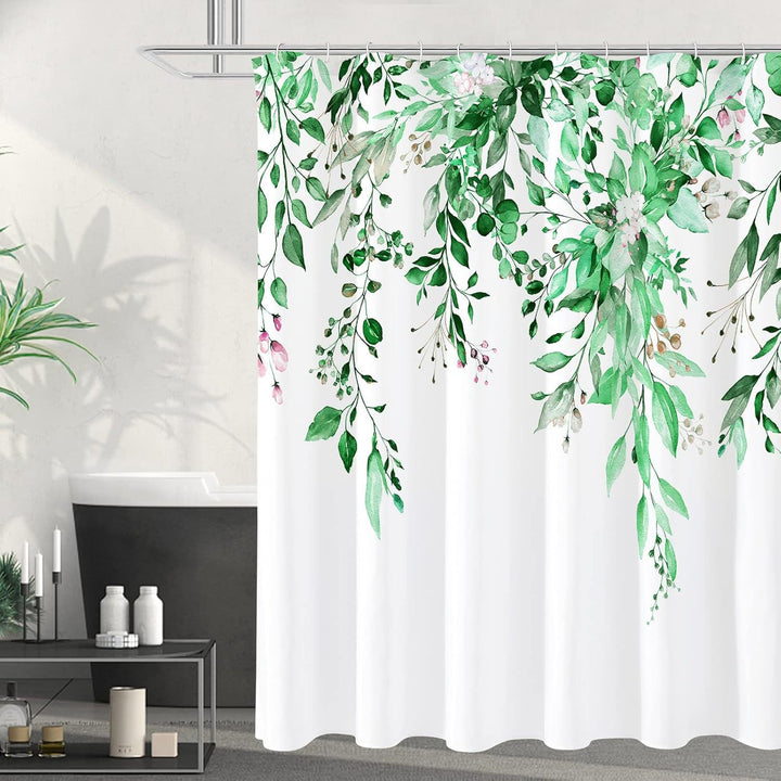 Floral Patterned Shower Curtain Bowlift