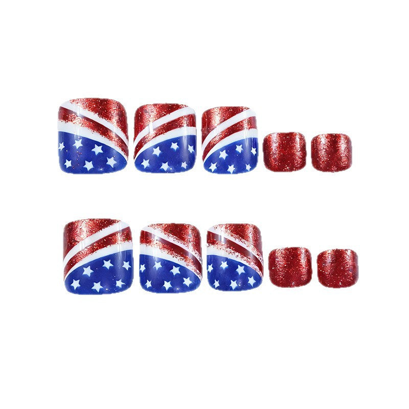 Festive Patriotic Nail Art Bowlift