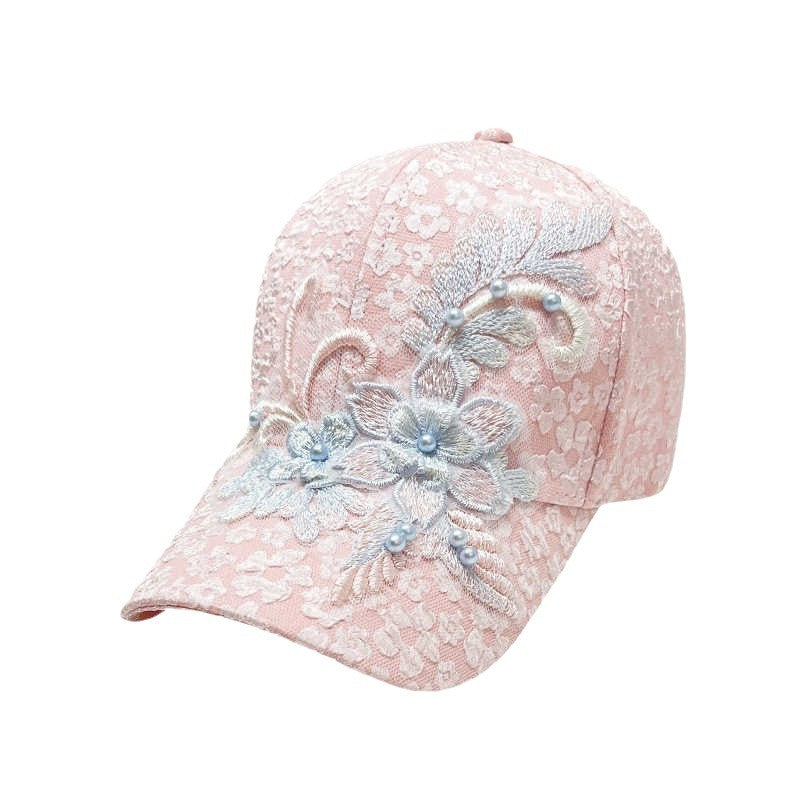 Women's Embroidered Lace Baseball Cap Bowlift