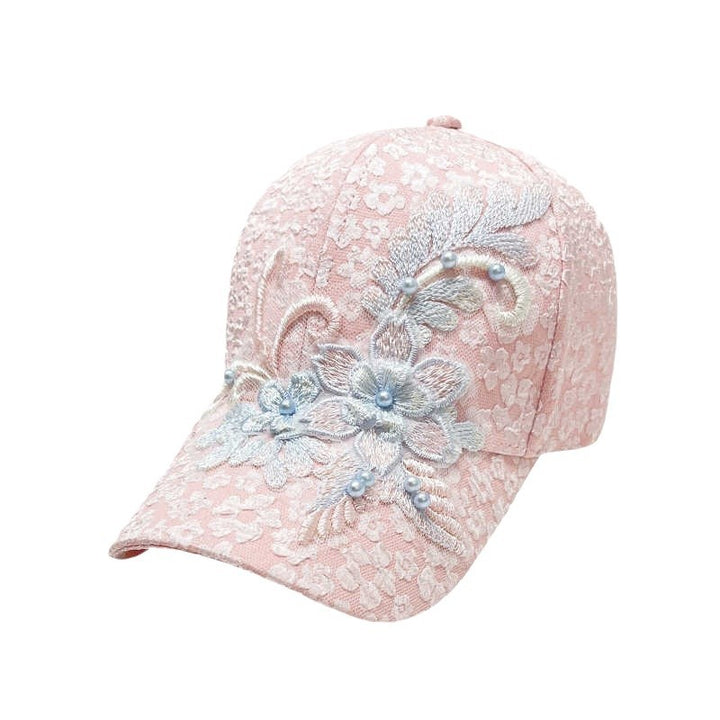 Women's Embroidered Lace Baseball Cap Bowlift