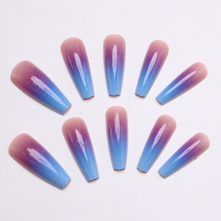 Ombre Press-On Nail Extensions Bowlift
